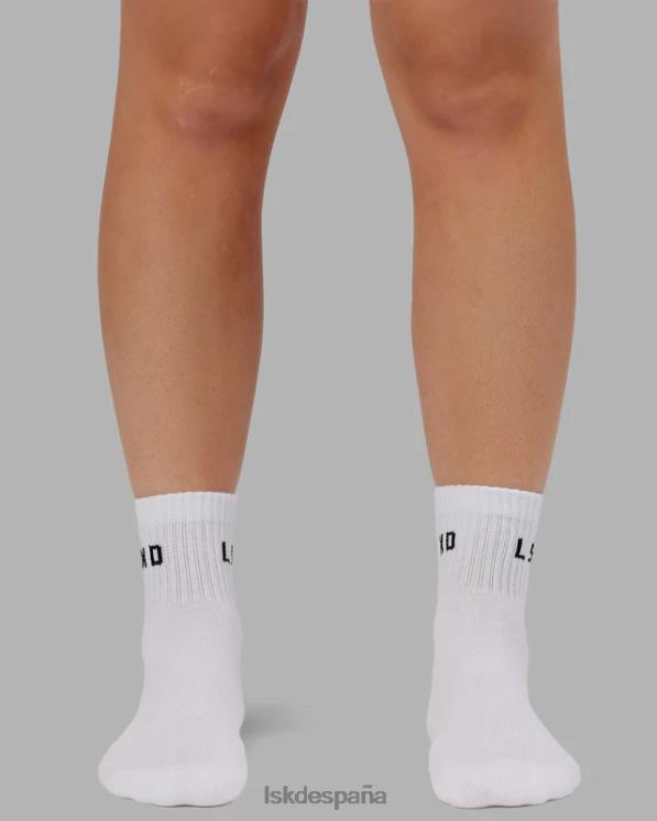 LSKD unisexo Calcetín diario de un cuarto de tripulación - blanco 8T6NZ854 accesorios