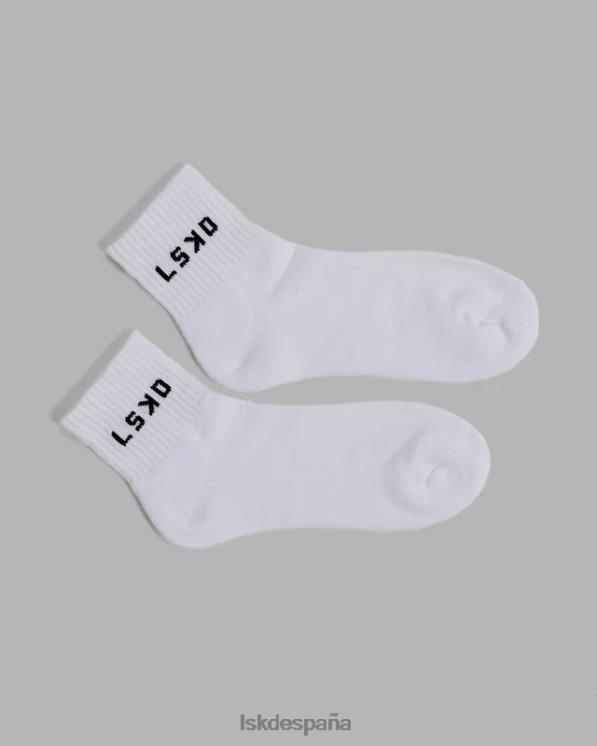 LSKD unisexo Calcetín diario de un cuarto de tripulación - blanco 8T6NZ854 accesorios