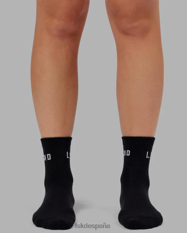 LSKD unisexo Calcetín diario de un cuarto de tripulación - negro 8T6NZ853 accesorios