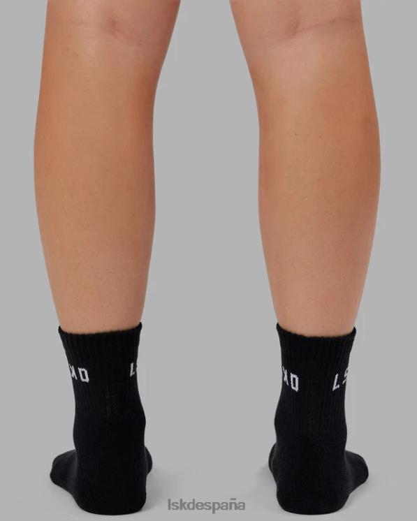 LSKD unisexo Calcetín diario de un cuarto de tripulación - negro 8T6NZ853 accesorios