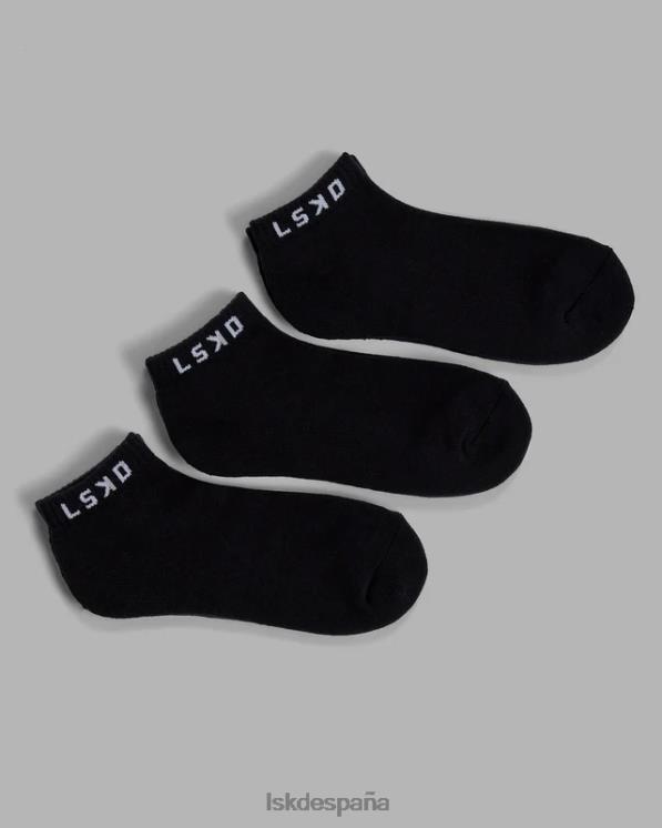 LSKD unisexo Pack de 3 calcetines tobilleros Daily - negro 8T6NZ867 accesorios