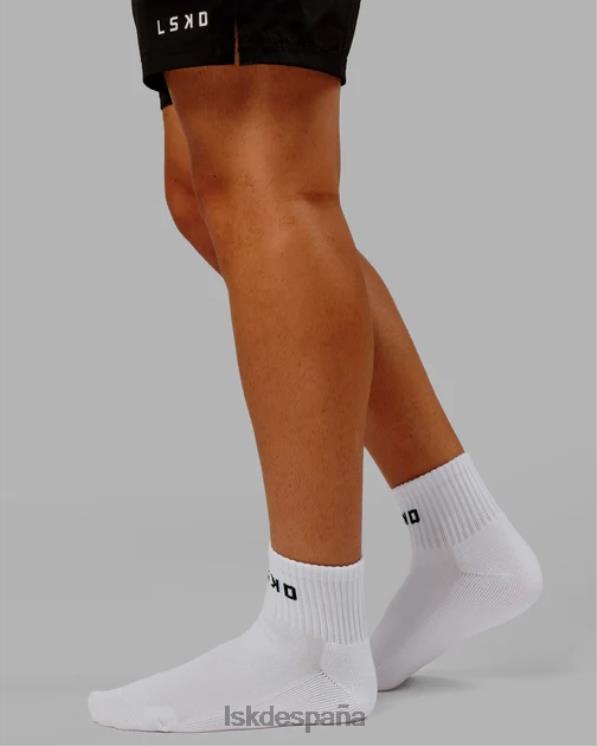 LSKD unisexo calcetín cuarto base - blanco 8T6NZ873 accesorios