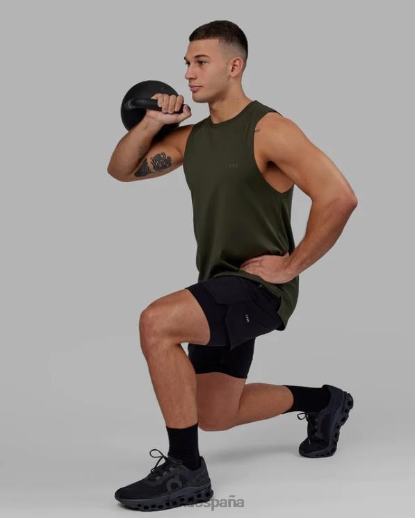 LSKD hombres Challenger pantalón corto de rendimiento forrado de 6'' - negro 8T6NZ1062 vestir