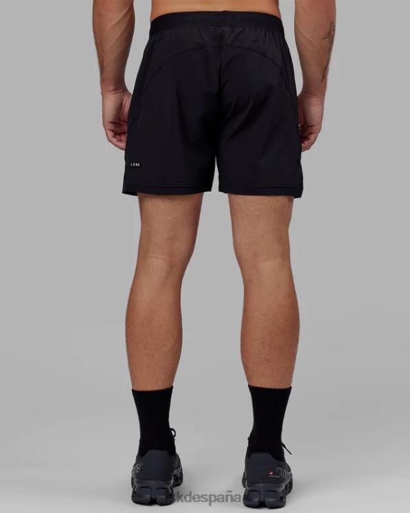 LSKD hombres Challenger pantalón corto de rendimiento forrado de 6'' - negro 8T6NZ1062 vestir