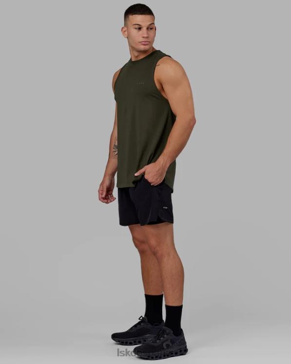 LSKD hombres Challenger pantalón corto de rendimiento forrado de 6'' - negro 8T6NZ1062 vestir