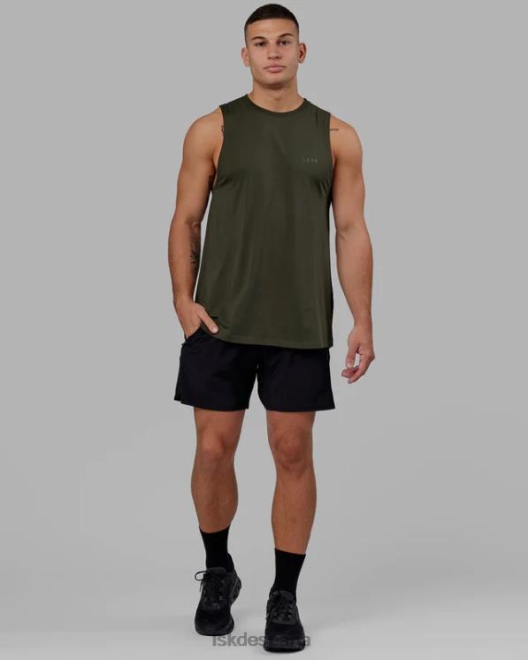 LSKD hombres Challenger pantalón corto de rendimiento forrado de 6'' - negro 8T6NZ1062 vestir