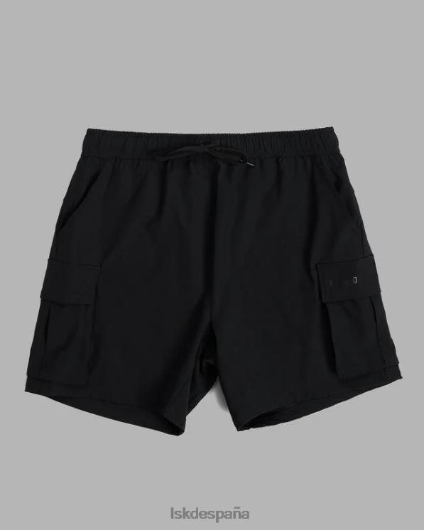 LSKD hombres Pantalón corto cargo Energy Stretch Performance - Negro 8T6NZ1103 vestir