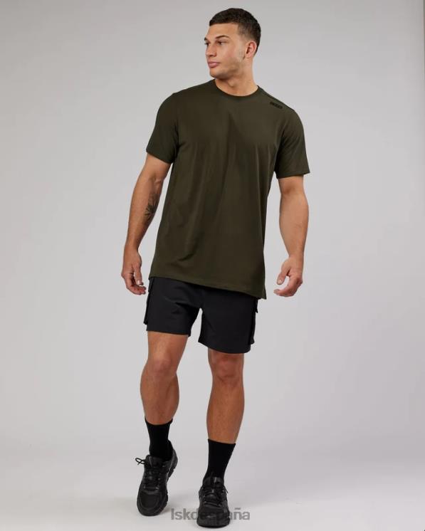 LSKD hombres Pantalón corto cargo Energy Stretch Performance - Negro 8T6NZ1103 vestir