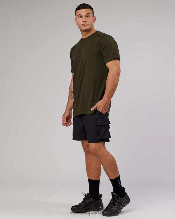LSKD hombres Pantalón corto cargo Energy Stretch Performance - Negro 8T6NZ1103 vestir
