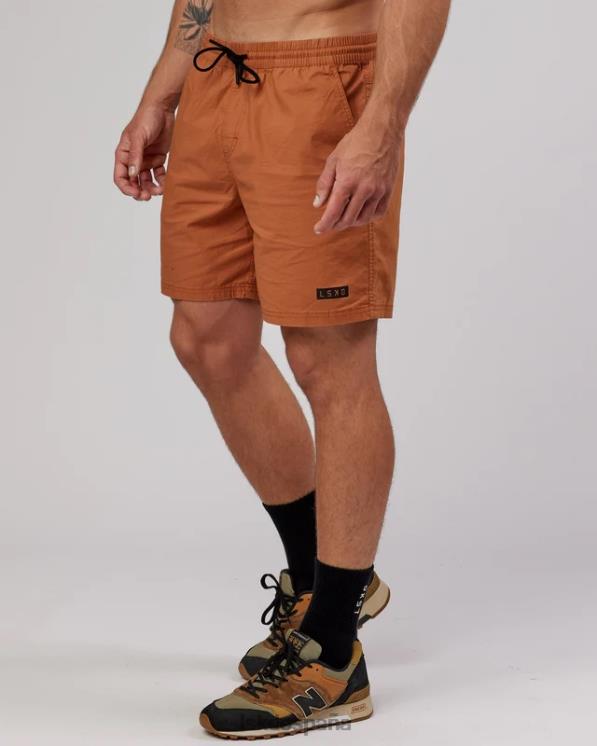 LSKD hombres corto diario - castaño rojizo 8T6NZ1131 vestir