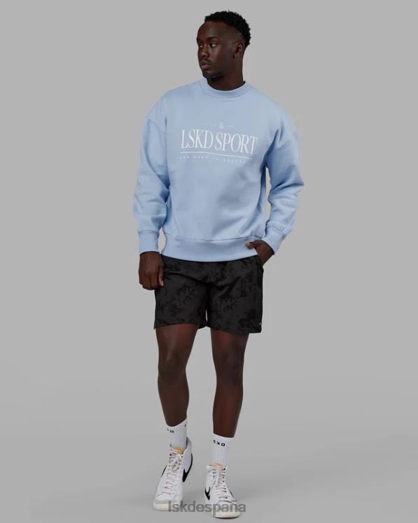 LSKD hombres pantalón corto de alto rendimiento de 7'' intensidad - teñido anudado negro 8T6NZ1069 vestir