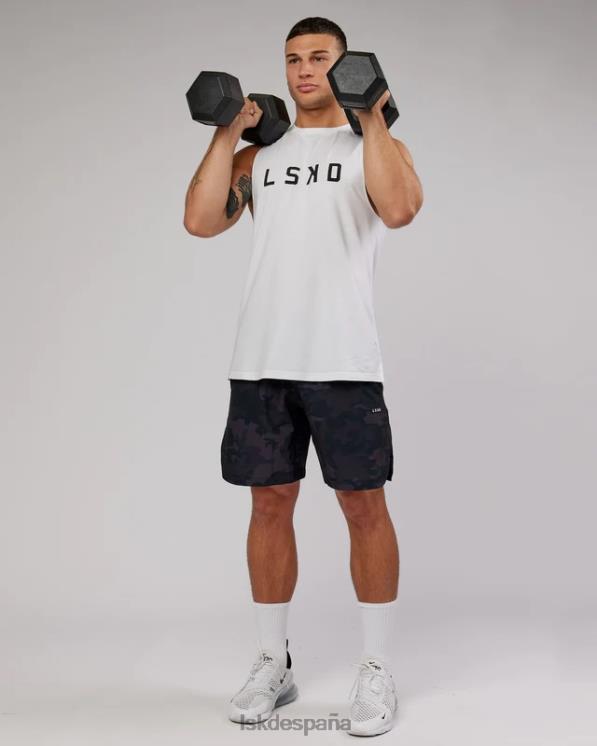 LSKD hombres pantalón corto de competición de 8'' - camuflaje negro 8T6NZ1112 vestir