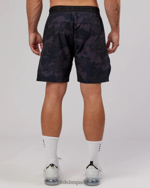 LSKD hombres pantalón corto de competición de 8'' - camuflaje negro 8T6NZ1112 vestir