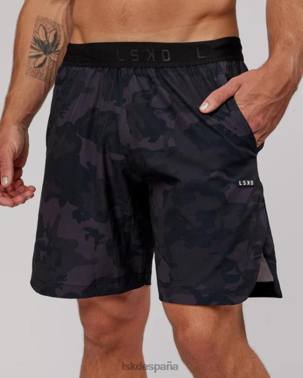 LSKD hombres pantalón corto de competición de 8'' - camuflaje negro 8T6NZ1112 vestir