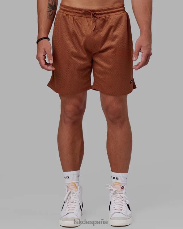 LSKD hombres pantalón corto de malla fundamental - avellana 8T6NZ1072 vestir