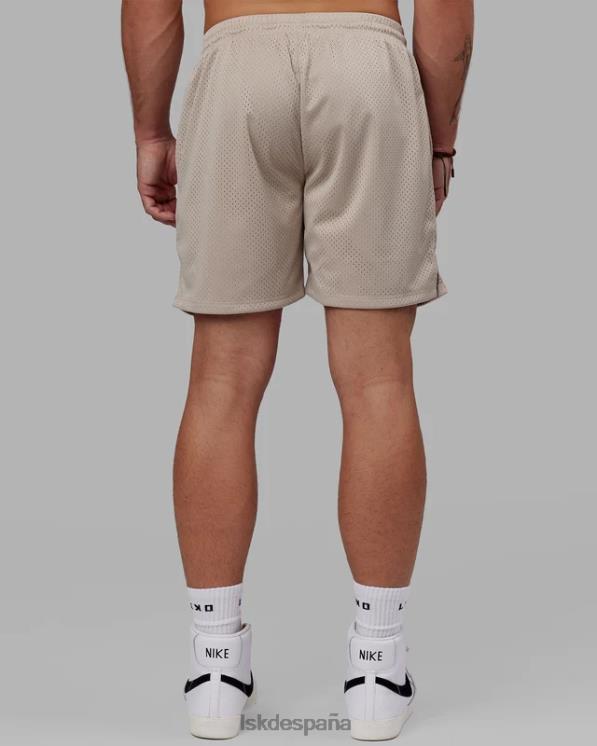 LSKD hombres pantalón corto de malla fundamental - beige esquisto 8T6NZ1116 vestir