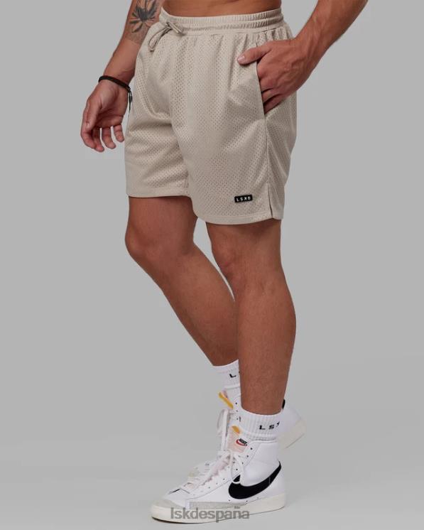 LSKD hombres pantalón corto de malla fundamental - beige esquisto 8T6NZ1116 vestir