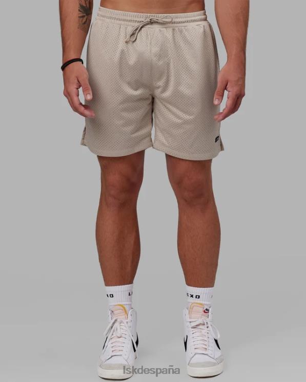 LSKD hombres pantalón corto de malla fundamental - beige esquisto 8T6NZ1116 vestir