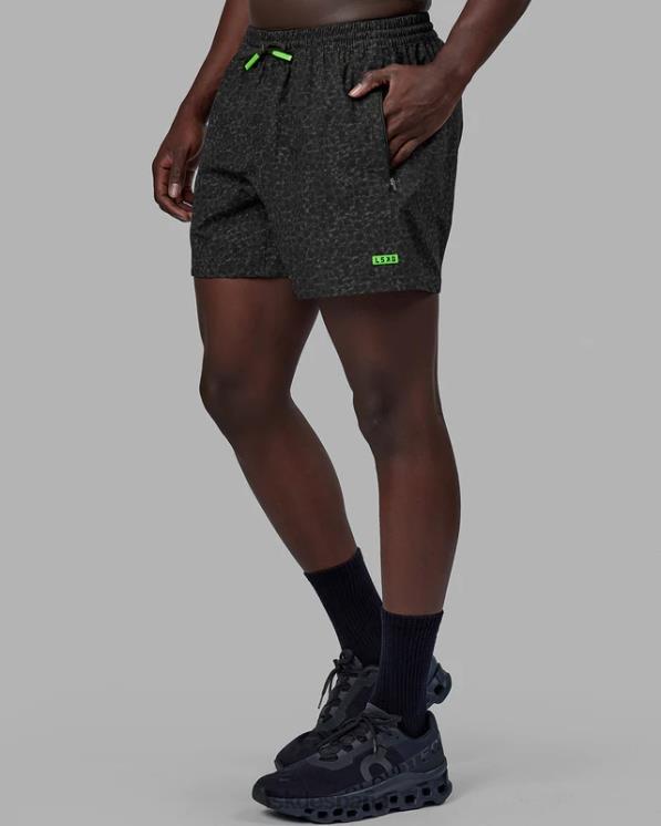 LSKD hombres pantalón corto de rendimiento rep 5'' - estampado de manchas de jungla 8T6NZ1076 vestir