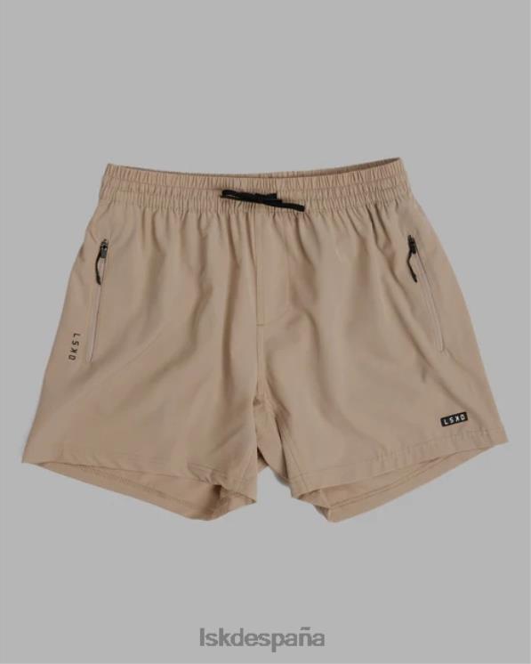 LSKD hombres pantalón corto de rendimiento rep 5'' - taupe 8T6NZ1086 vestir