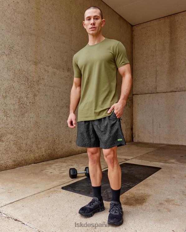 LSKD hombres pantalón corto de rendimiento rep 7'' - estampado de manchas de jungla 8T6NZ1075 vestir
