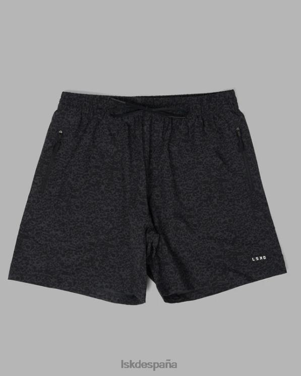 LSKD hombres pantalón corto de rendimiento rep 7'' - grabado negro 8T6NZ1102 vestir
