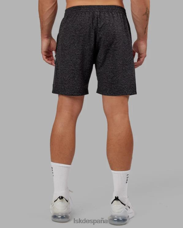 LSKD hombres pantalón corto de rendimiento rep 7'' - grabado negro 8T6NZ1102 vestir