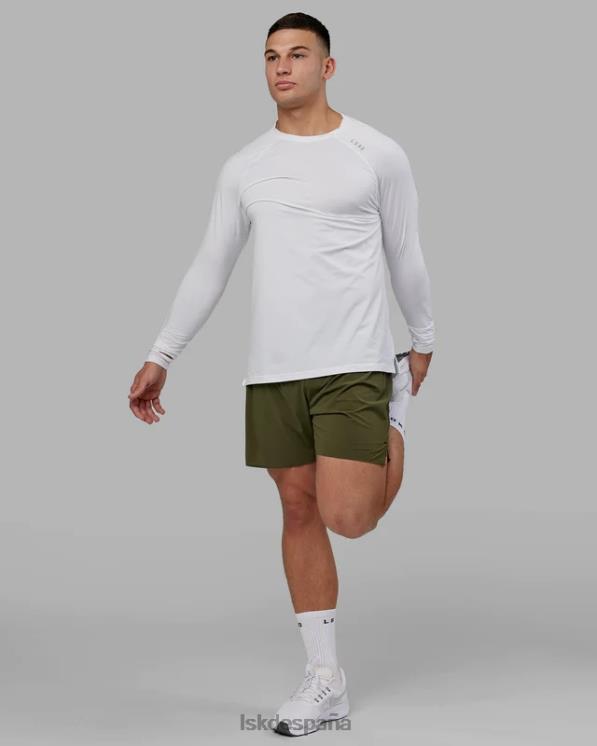 LSKD hombres Camiseta Perform vaporflx ls - marga blanca 8T6NZ947 vestir