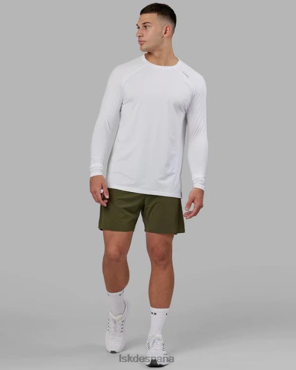 LSKD hombres Camiseta Perform vaporflx ls - marga blanca 8T6NZ947 vestir