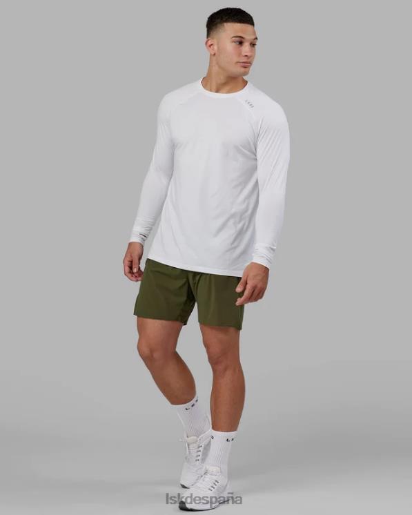 LSKD hombres Camiseta Perform vaporflx ls - marga blanca 8T6NZ947 vestir