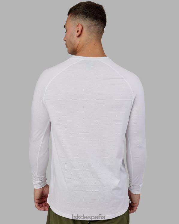 LSKD hombres Camiseta Perform vaporflx ls - marga blanca 8T6NZ947 vestir