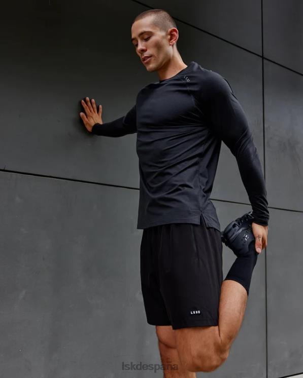 LSKD hombres Camiseta Perform vaporflx ls - marga negra 8T6NZ932 vestir