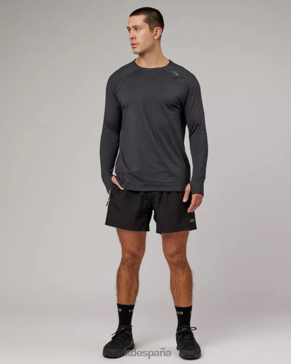LSKD hombres Camiseta Perform vaporflx ls - marga negra 8T6NZ932 vestir