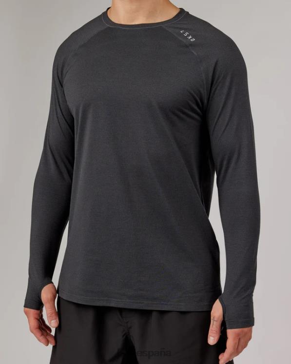LSKD hombres Camiseta Perform vaporflx ls - marga negra 8T6NZ932 vestir