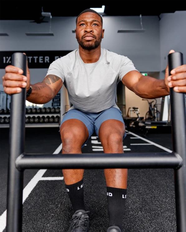 LSKD hombres Camiseta Perform vaporflx - lt gris marga 8T6NZ925 vestir