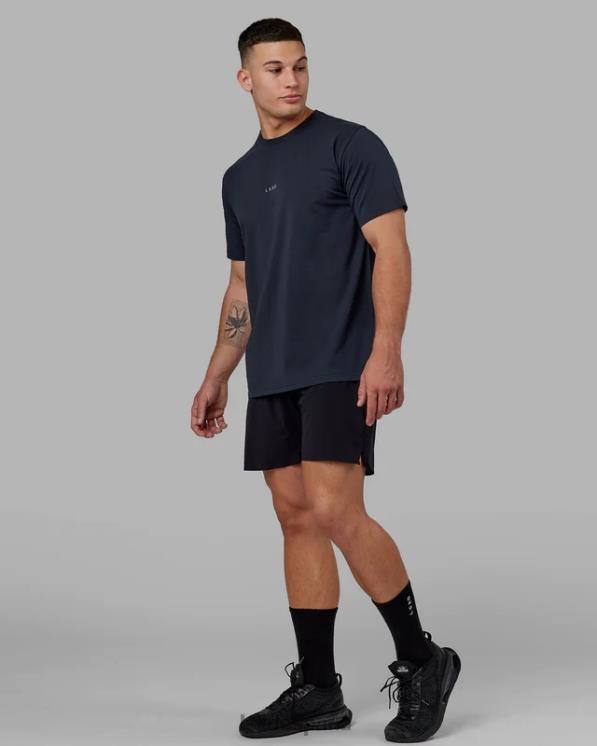 LSKD hombres Camiseta base flxcotton - azul marino 8T6NZ943 vestir