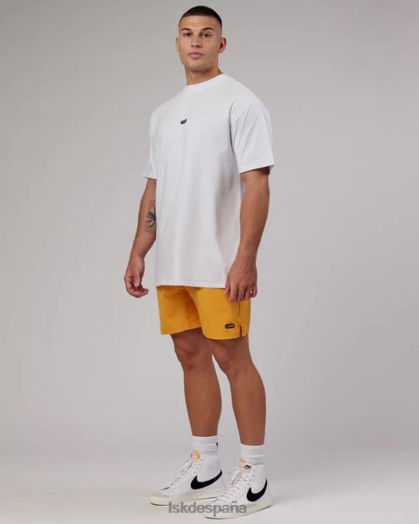 LSKD hombres Camiseta larga fundamental flxcotton de gran tamaño - blanco 8T6NZ264 vestir