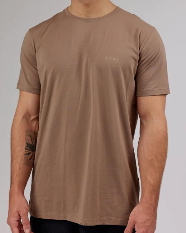 LSKD hombres Camiseta pimaflx de lujo - fósil 8T6NZ975 vestir