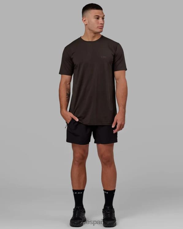 LSKD hombres Camiseta pimaflx de lujo - nogal oscuro 8T6NZ955 vestir