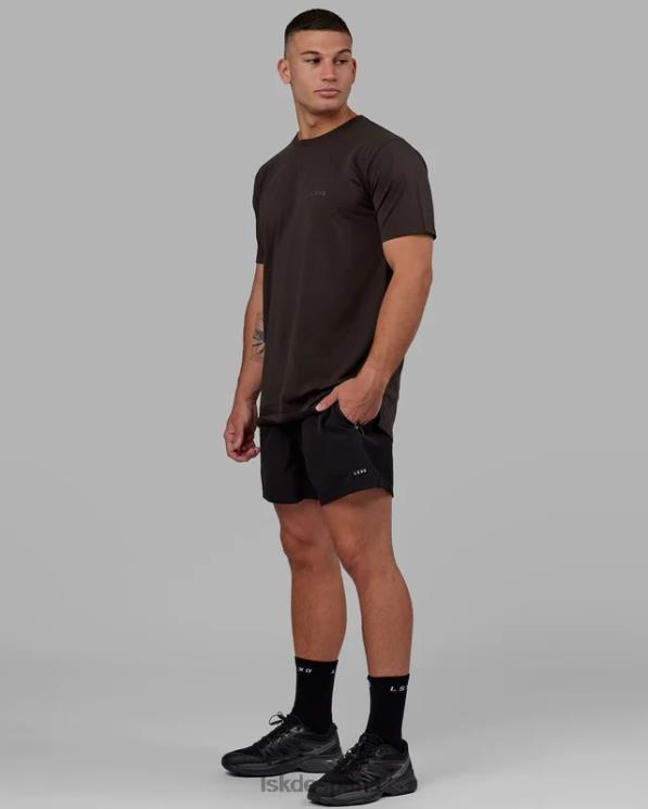 LSKD hombres Camiseta pimaflx de lujo - nogal oscuro 8T6NZ955 vestir