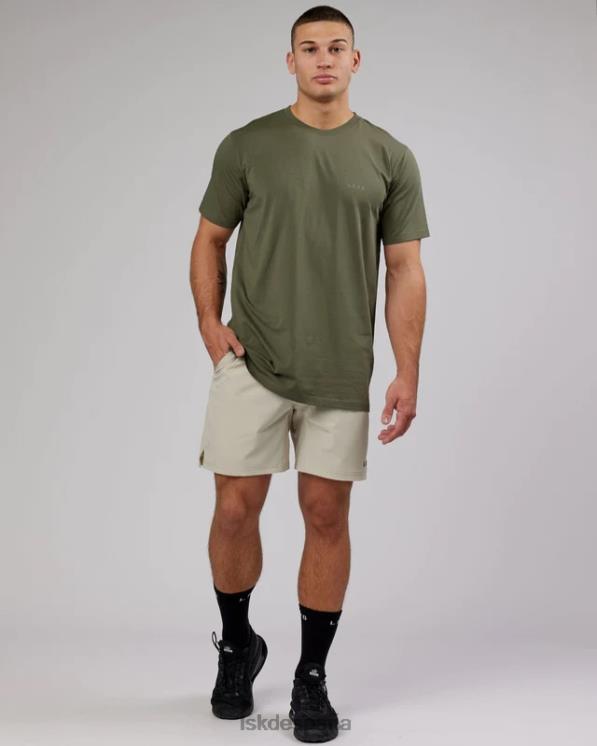 LSKD hombres Camiseta pimaflx de lujo - oliva desvanecido 8T6NZ973 vestir