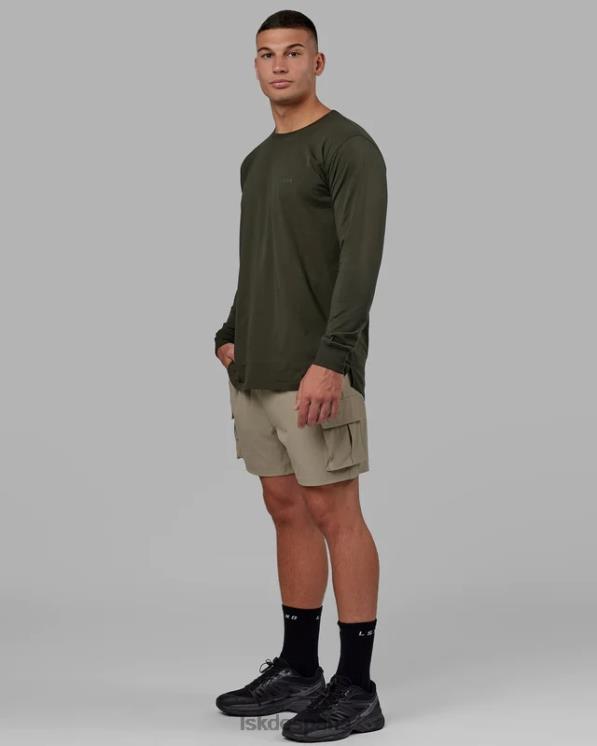 LSKD hombres Camiseta pimaflx ls de lujo - noche del bosque 8T6NZ957 vestir