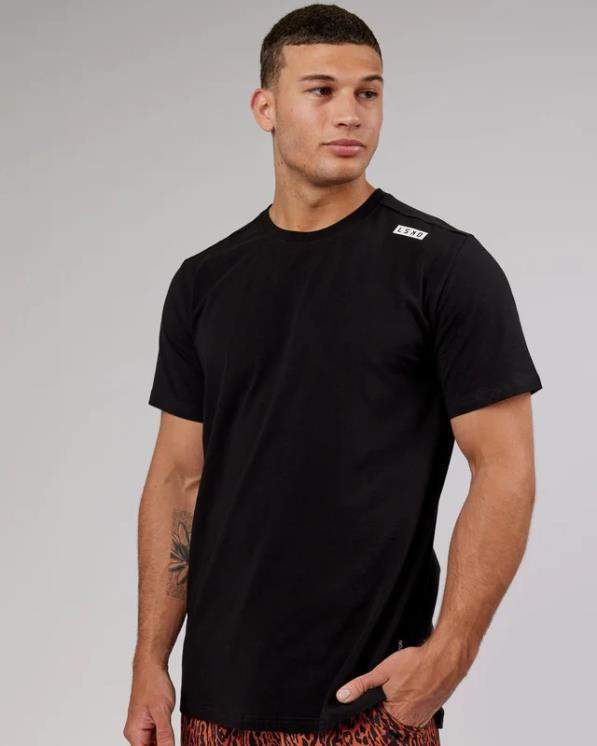 LSKD hombres camiseta de atleta flxcotton - negro 8T6NZ954 vestir