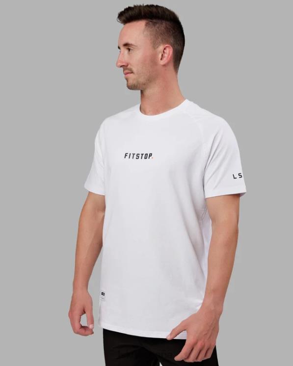 LSKD hombres camiseta fitstop optima - blanco 8T6NZ946 vestir