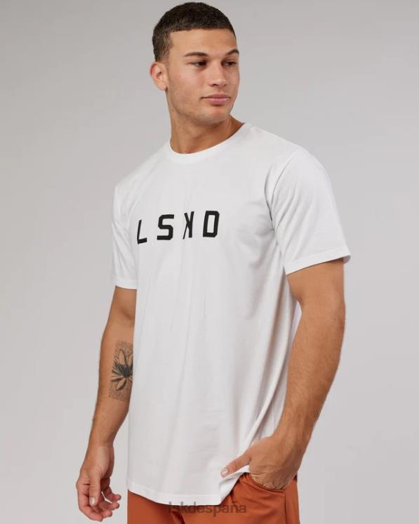 LSKD hombres camiseta power flxdry - blanco-negro 8T6NZ981 vestir