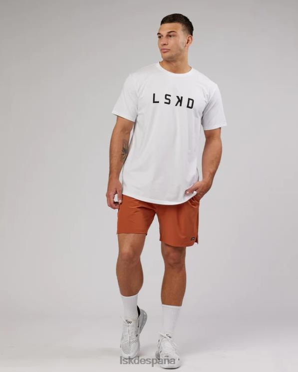 LSKD hombres camiseta power flxdry - blanco-negro 8T6NZ981 vestir