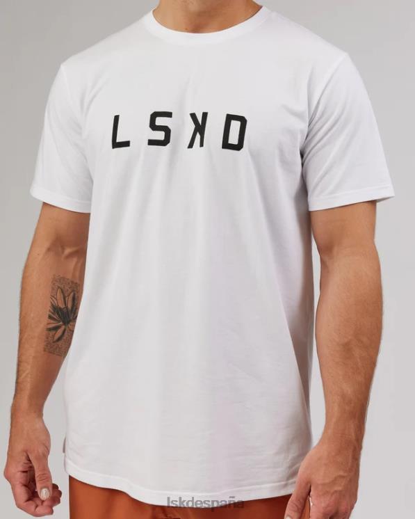 LSKD hombres camiseta power flxdry - blanco-negro 8T6NZ981 vestir