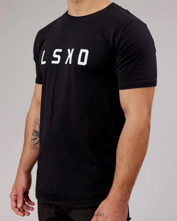LSKD hombres camiseta power flxdry - negro-blanco 8T6NZ930 vestir