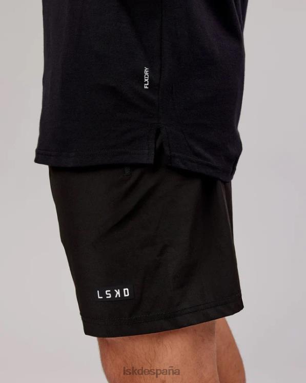 LSKD hombres camiseta power flxdry - negro-blanco 8T6NZ930 vestir