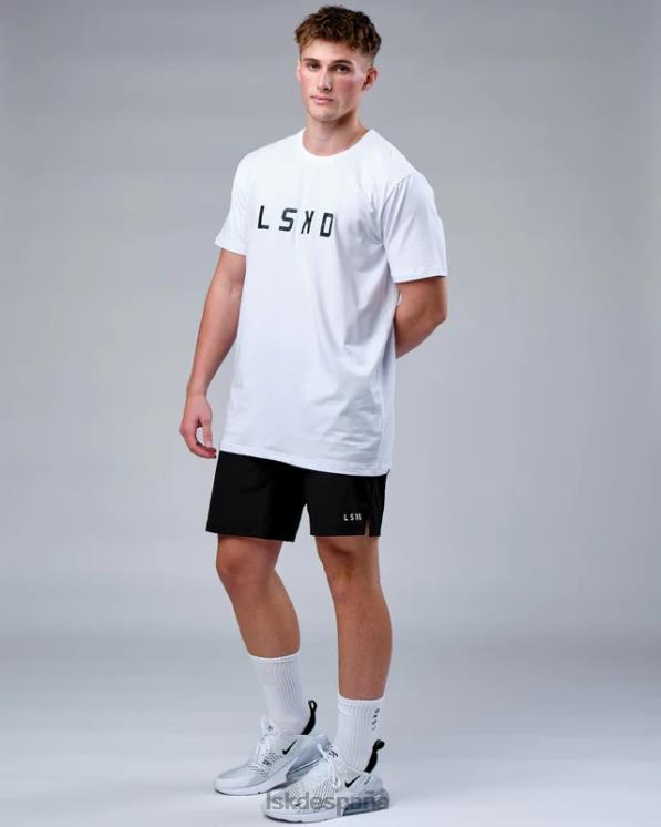 LSKD hombres camiseta rep flxcotton - camuflaje blanco-negro 8T6NZ978 vestir